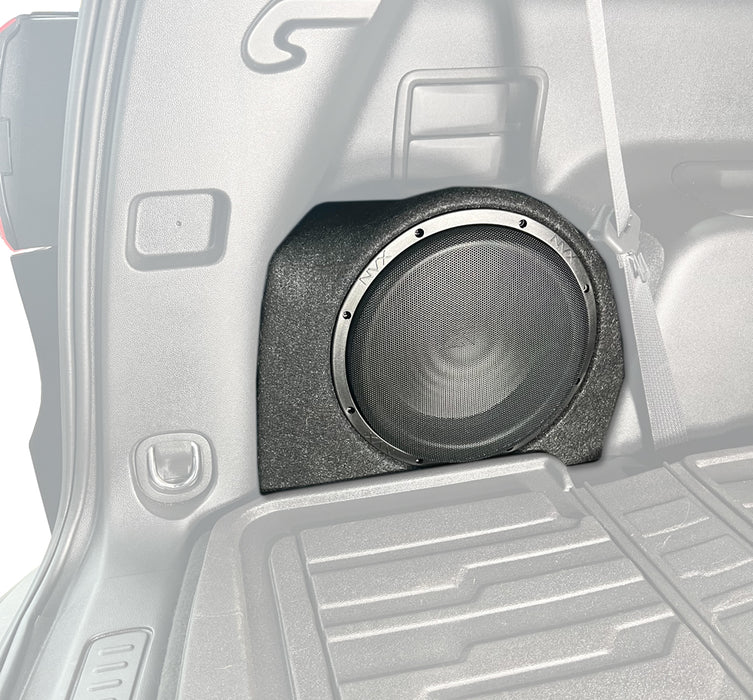2017-2023 GMC Acadia Bass Package - Includes 10" 500W RMS Subwoofer, Custom Enclosure, Monoblock Amplifier, Line Out Converter and Complete Wiring Kit (PBK-GMCACA-G2)