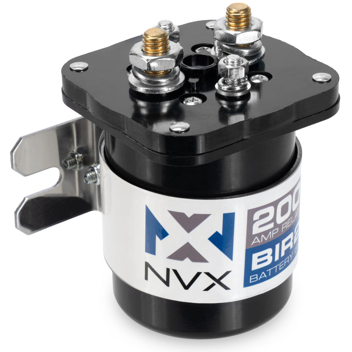 BIR200 200-Amp High Current Dual Battery Isolator and Relay for Car Audio Systems (Handles up to 300-Amp Surge)