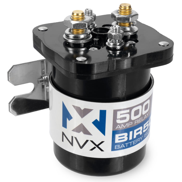 BIR500 500-Amp High Current Dual Battery Isolator and Relay for Car Audio Systems (Handles up to 700-Amp Surge)