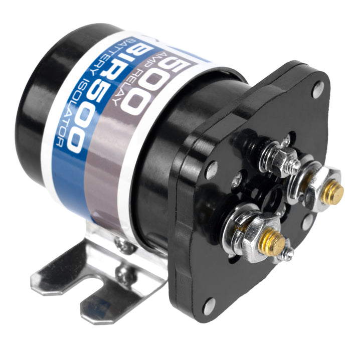 BIR500 500-Amp High Current Dual Battery Isolator and Relay for Car Audio Systems (Handles up to 700-Amp Surge)