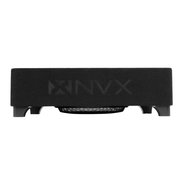 BXSQ110 1200W Peak (600W RMS) Sealed 2-Ohm Loaded Enclosure with Single 10" SQ-Series Shallow-Mount Subwoofer