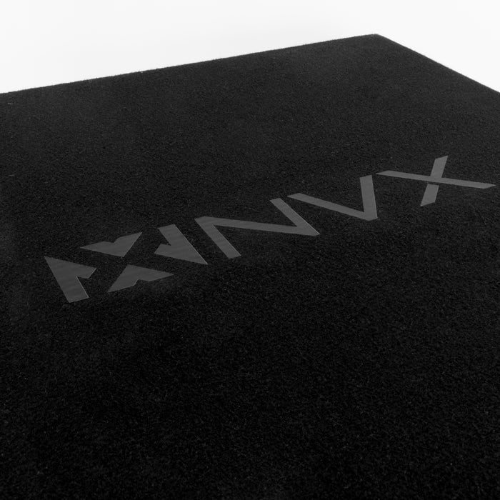NE82S Dual 8" Sealed 3/4" MDF Black Carpeted Subwoofer Enclosure – 0.80 Cu. Ft. with Polyfil and NVX Logo