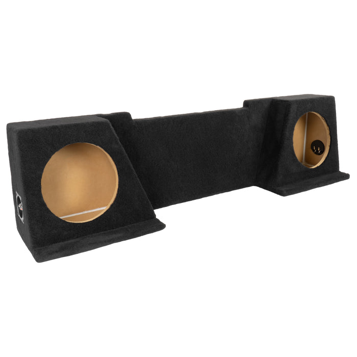 Custom Fit Dual 10" Empty BOOST Sealed Truck Enclosure - 2008-2013 Chevrolet Silverado, GMC Sierra - VE-GM-SLVECG2-D10S