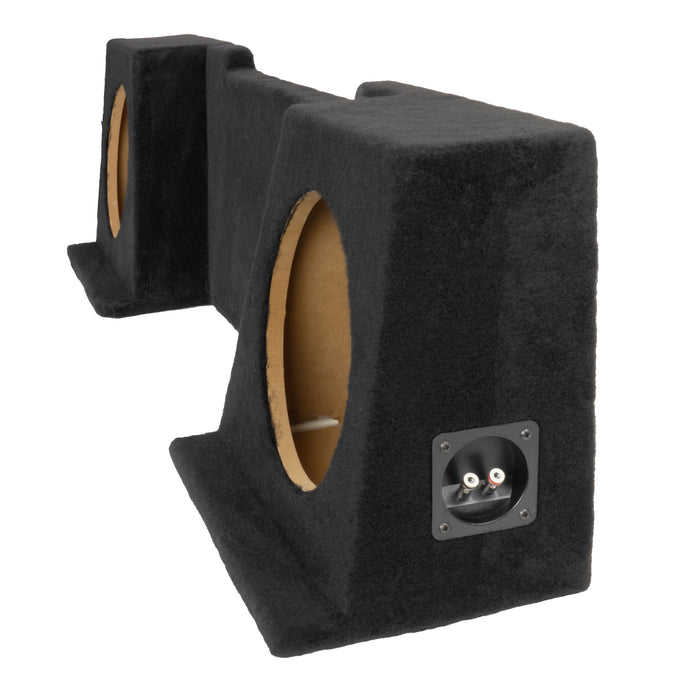Custom Fit Dual 12" Empty BOOST Sealed Truck Enclosure - 2008-2013 Chevrolet Silverado, GMC Sierra - VE-GM-SLVECG2-D12S