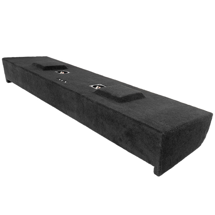 Custom Fit Dual 10" Empty BOOST Sealed Truck Enclosure - 2009-2018 Ford F-150 Super Crew Cab Trucks - VE-FRD-150CCG12-D10S
