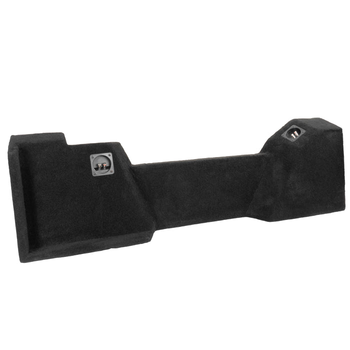Custom Fit Single 12" Empty BOOST Sealed Truck Enclosure - 2014-2018 Chevrolet Silverado, GMC Sierra Double Cab Trucks - VE-GM-SLVDCG3-D12S