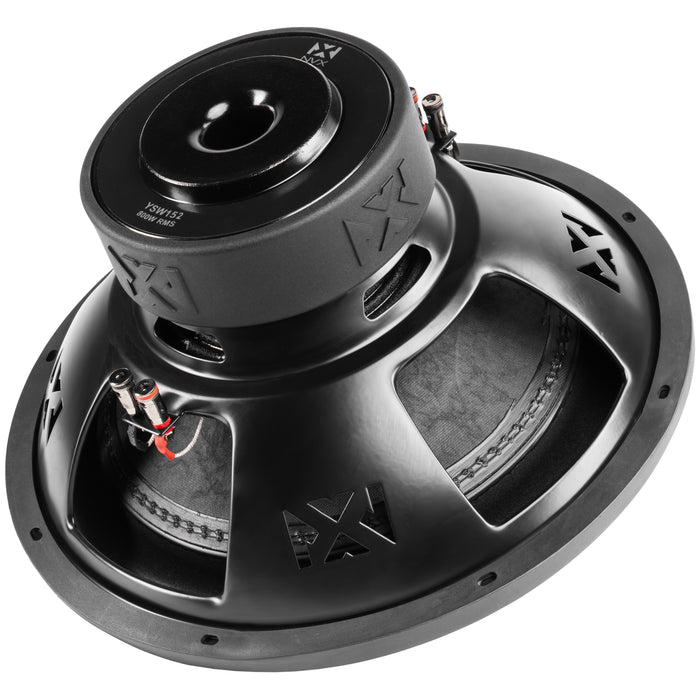 YSW152 1600W Peak (800W RMS) Y-Series 15" Dual 2-Ohm Subwoofer