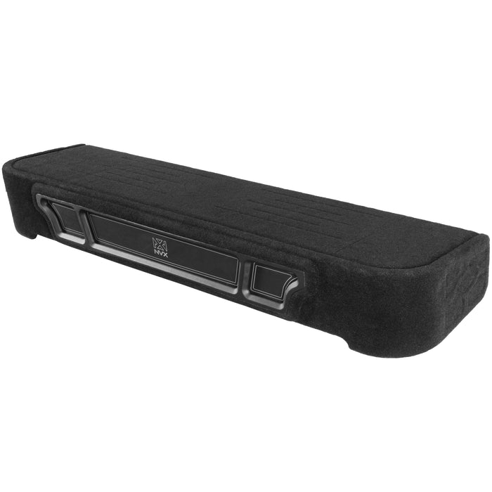 Custom Fit 800W RMS Dual 12" Loaded BOOST Vented Truck Enclosure with LED Lighting - 2009-2026 Ford F-Series - BE-FD-09F150SC-P212