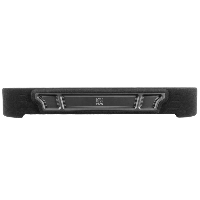 Custom Fit 700W RMS Dual 10" Loaded BOOST Sealed Truck Enclosure with LED Lighting - 2009-2026 Ford F-Series - BE-FD-09F150SC-S210
