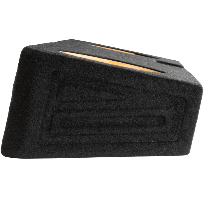 Custom Fit 1200W RMS Dual 12" Loaded BOOST Vented Truck Enclosure with LED Lighting - 2019-2024 Chevrolet Silverado and GMC Sierra Crew Cab - BE-GM-19SLVCC-P212