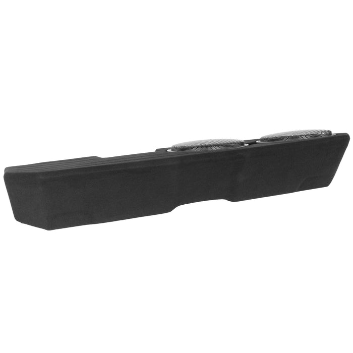2019-up Chevrolet Silverado and GMC Sierra Crew Cab Trucks - Custom Dual 12" 800W RMS Loaded Subwoofer Enclosure | BE-GM-SLVDC-G4