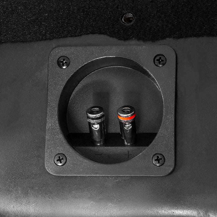 2019-up Chevrolet Silverado and GMC Sierra Crew Cab Trucks - Custom Dual 12" 800W RMS Loaded Subwoofer Enclosure | BE-GM-SLVDC-G4