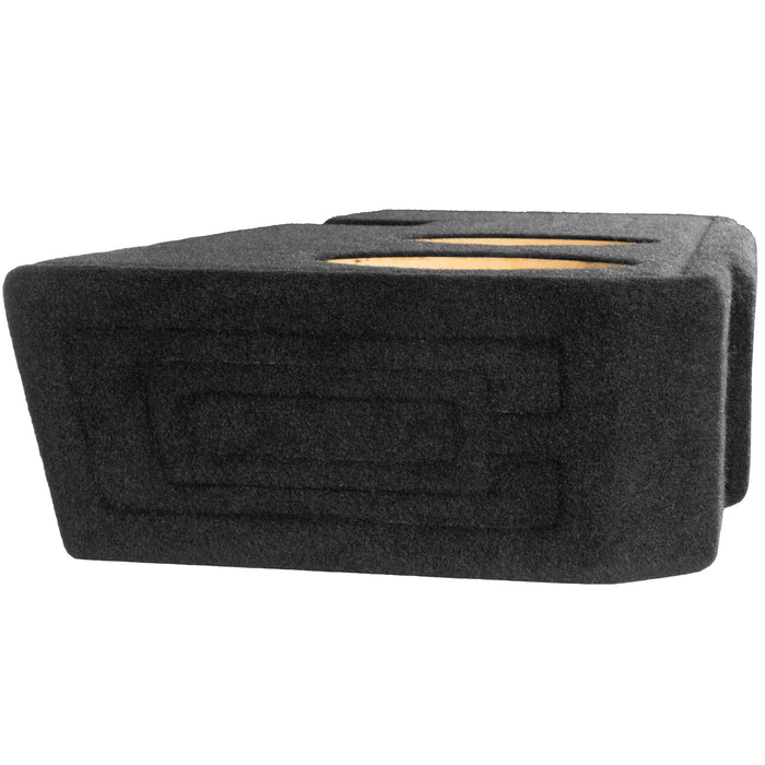 Custom Fit 1200W RMS Dual 10" Loaded BOOST Sealed Truck Enclosure with LED Lighting - 2019-2024 Ram 1500 Crew Cab - BE-RAM-19CC-S210