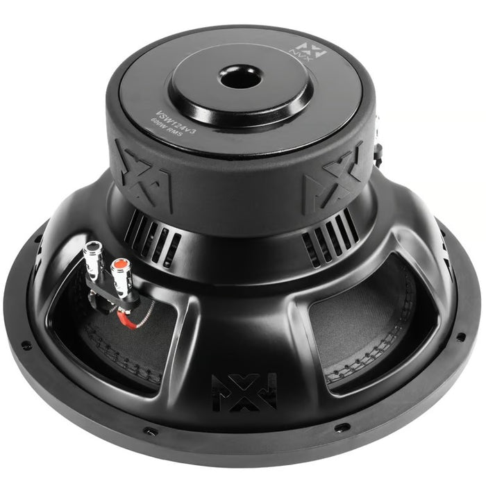 NVX Dual 12" Ported Complete Bass System w/ Sub Box, Amp, and Wiring Kit
