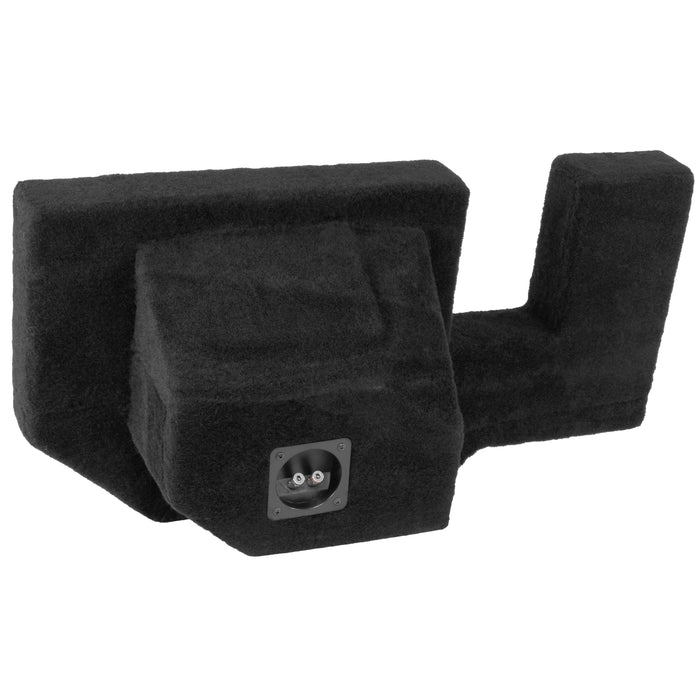 Custom Fit 400W RMS Single 12" Loaded BOOST Sealed Truck Enclosure - 2002-2018 Ram Quad and Crew Cab - LVE-DOD-RAMQCCG3-S12S