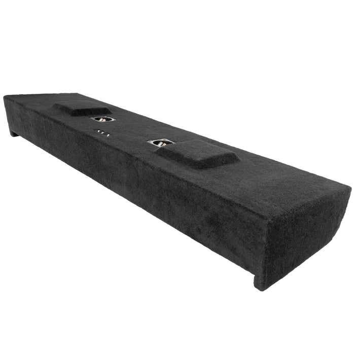 Custom Fit 800W RMS Dual 12" Loaded BOOST Sealed Truck Enclosure - 2009-2018 Ford F-150 Super Crew Cab - LVE-FRD-150CCG12-D12S