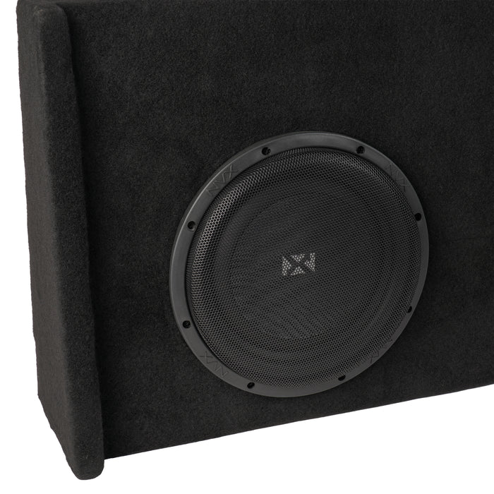 Custom Fit 700W RMS Dual 10" Loaded BOOST Sealed Truck Enclosure - 2009-2018 Ford F-150 Super Crew and Super Cab - LVE-FRD-150CECG12-D10S