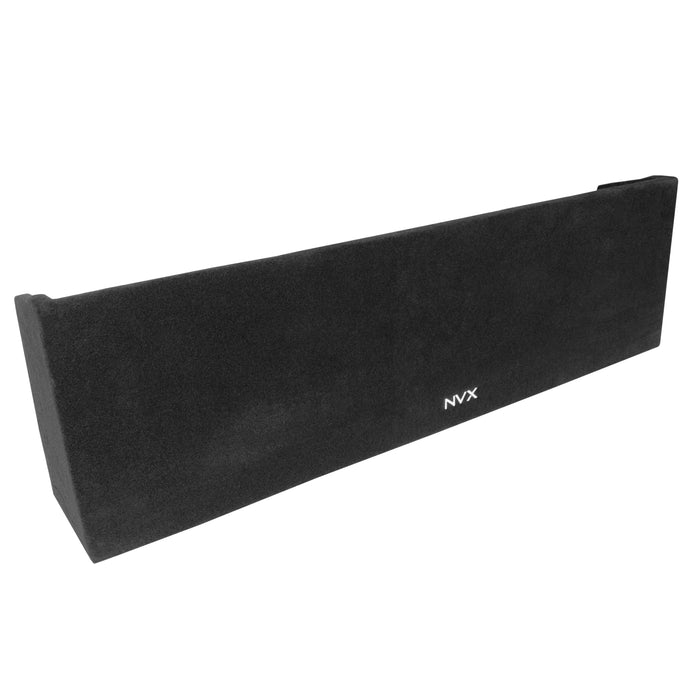 Custom Fit 700W RMS Dual 10" Loaded BOOST Sealed Truck Enclosure - 1999-2006 Chevrolet Silverado and GMC Sierra Extended Cab - LVE-GM-SLVECG1-D10S