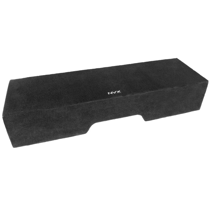 Custom Fit 800W RMS Dual 12" Loaded BOOST Sealed Truck Enclosure - 1999-2006 Chevrolet Silverado and GMC Sierra Extended Cab - LVE-GM-SLVECG1-D12S