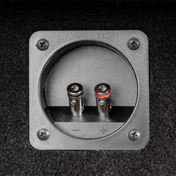Custom Fit 350W RMS Single 10" Loaded BOOST Sealed Truck Enclosure - 2008-2013 Chevrolet Silverado and GMC Sierra Extended Cab - LVE-GM-SLVECG2-S10S