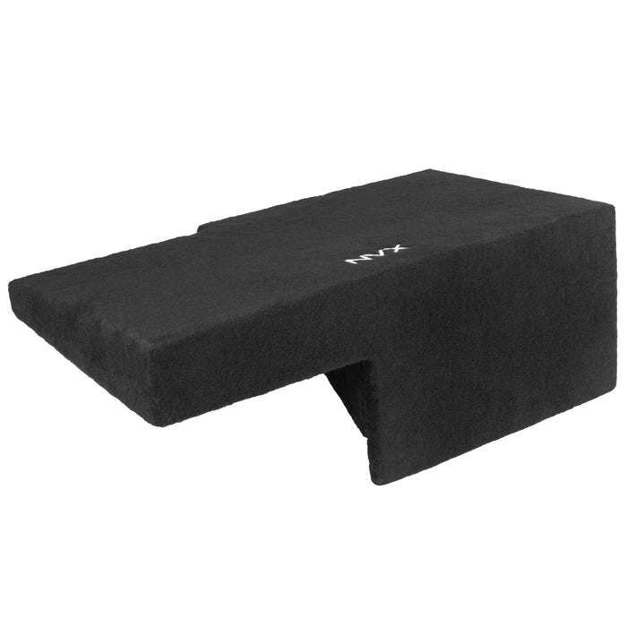 Custom Fit 400W RMS Single 12" Empty BOOST Sealed Truck Enclosure - 2008-2013 Chevrolet Silverado and GMC Sierra Extended Cab - LVE-GM-SLVECG2-S12S