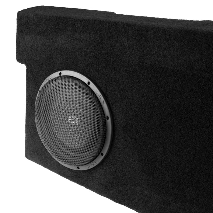 Custom Fit 700W RMS Dual 10" Loaded BOOST Sealed Truck Enclosure - 2014-2021 Toyota Tundra Crew Max - LVE-TOY-TUNCCG2-D10S