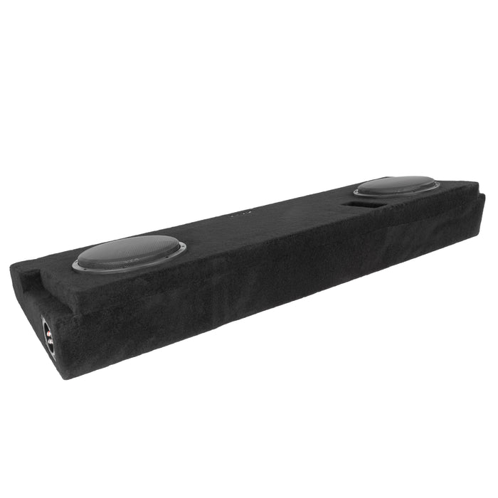 Custom Fit 700W RMS Dual 10" Loaded BOOST Sealed Truck Enclosure - 2014-2021 Toyota Tundra Crew Max - LVE-TOY-TUNCCG2-D10S
