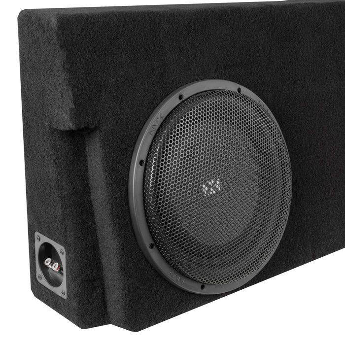 Custom Fit 800W RMS Dual 12" Loaded BOOST Sealed Truck Enclosure - 2014-2021 Toyota Tundra Crew Max - LVE-TOY-TUNCCG2-D12S