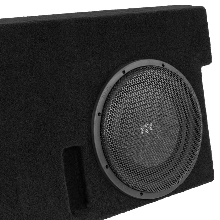 Custom Fit 800W RMS Dual 12" Loaded BOOST Sealed Truck Enclosure - 2014-2021 Toyota Tundra Crew Max - LVE-TOY-TUNCCG2-D12S