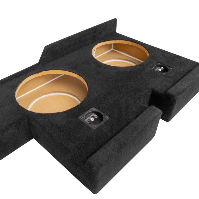 Custom Fit 700W RMS Dual 10" Loaded BOOST Sealed Truck Enclosure - 2007-2017 Toyota Tundra Double Cab - LVE-TOY-TUNDCG2-D10S