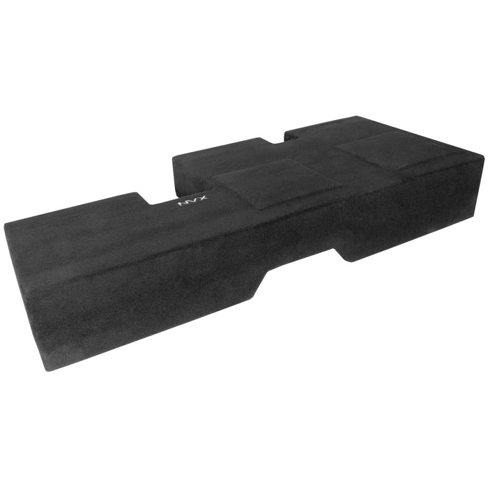 Custom Fit 700W RMS Dual 10" Loaded BOOST Sealed Truck Enclosure - 2007-2017 Toyota Tundra Double Cab - LVE-TOY-TUNDCG2-D10S