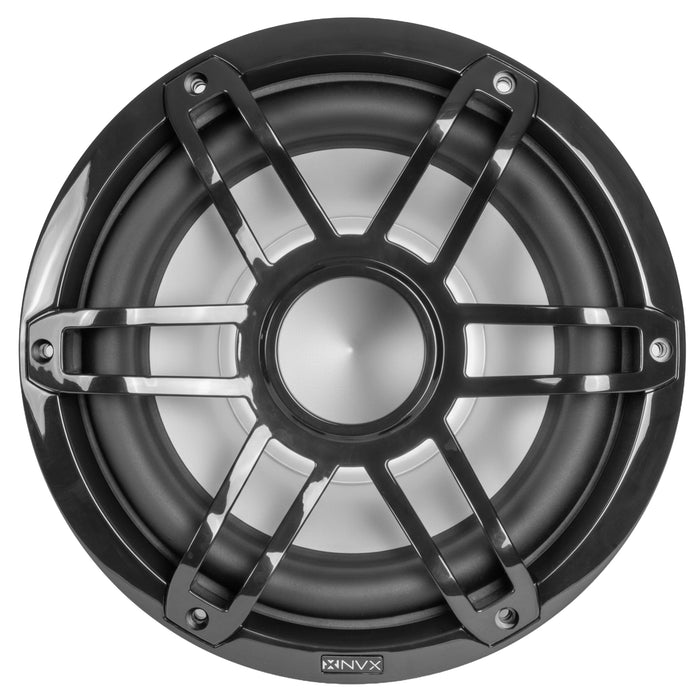 NVX MV104B 10" V-Series Marine Subwoofer with LED (Black)