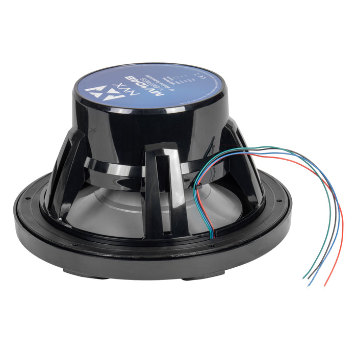 NVX MV104B 10" V-Series Marine Subwoofer with LED (Black)