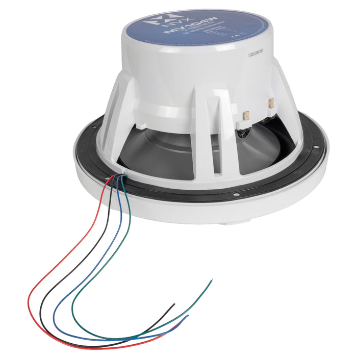 NVX MV104W 10" V-Series Marine Subwoofer with LED (White)