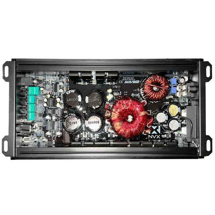 NVX Dual 8" Complete Bass System w/  Ported Box, Amp, and Wiring Kit