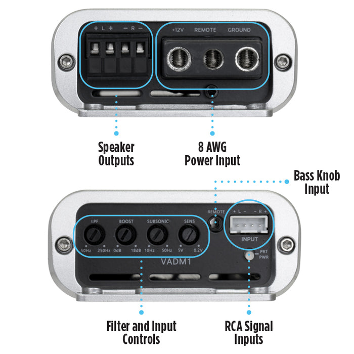2017-2023 GMC Acadia Bass Package - Includes 10" 500W RMS Subwoofer, Custom Enclosure, Monoblock Amplifier, Line Out Converter and Complete Wiring Kit (PBK-GMCACA-G2)