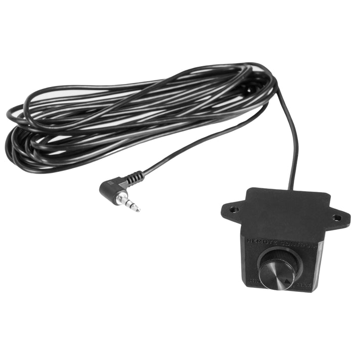 QBSTA 900W Peak (300W RMS) 11" Spare Tire Powered Subwoofer System with Remote Bass Knob
