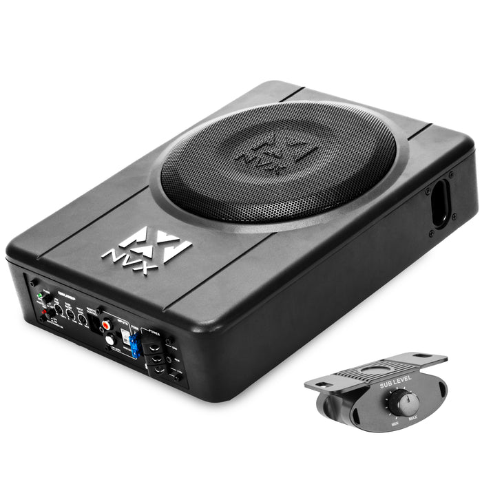 QBUS8P 300W Peak (150W RMS) 8" Under-Seat Powered Car Subwoofer System