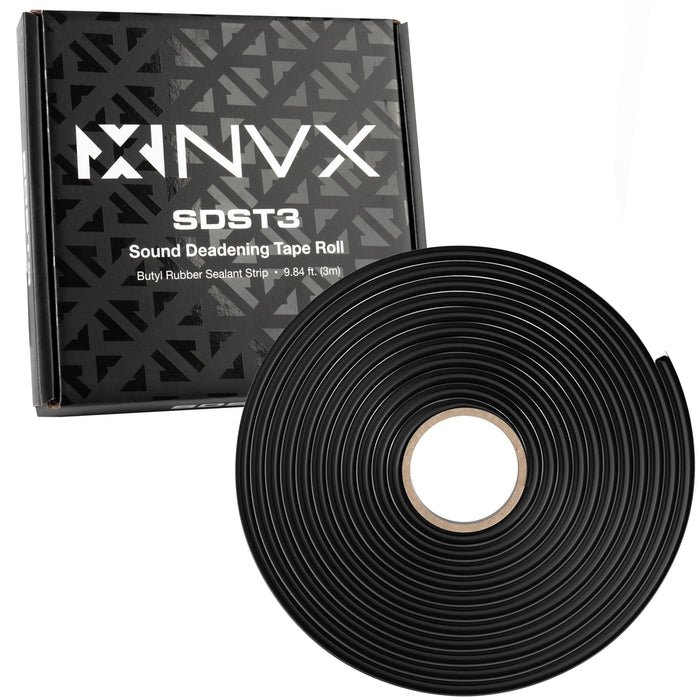 SDST3 83 mil 9.84 sq ft Waterproof Butyl Rubber Sealant Strip Tape Roll for Cars, Trucks, RV, and Marine
