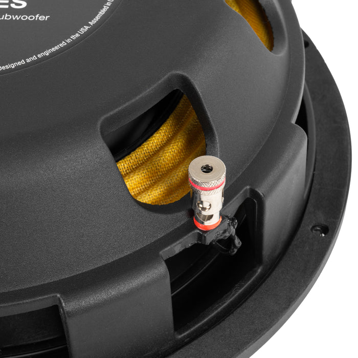 SQW124 1200W Peak (600W RMS) 12" SQ-Series Dual 4-ohm Shallow-Mount Car Subwoofer