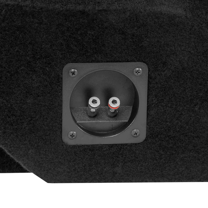 Custom Fit Single 12" Empty BOOST Sealed Truck Enclosure - 2002-2018 Ram Quad and Crew Cab Trucks - VE-DOD-RAMQCCG3-S12S