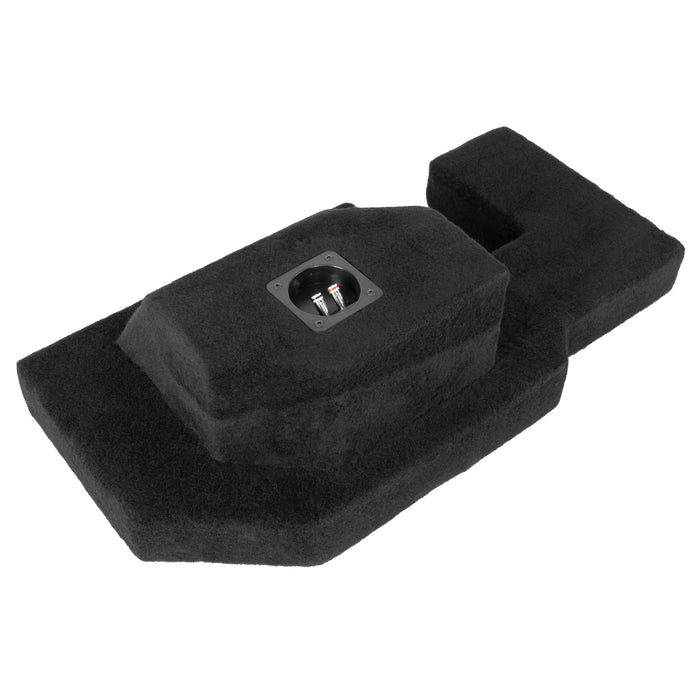 Custom Fit Single 12" Empty BOOST Sealed Truck Enclosure - 2002-2018 Ram Quad and Crew Cab Trucks - VE-DOD-RAMQCCG3-S12S