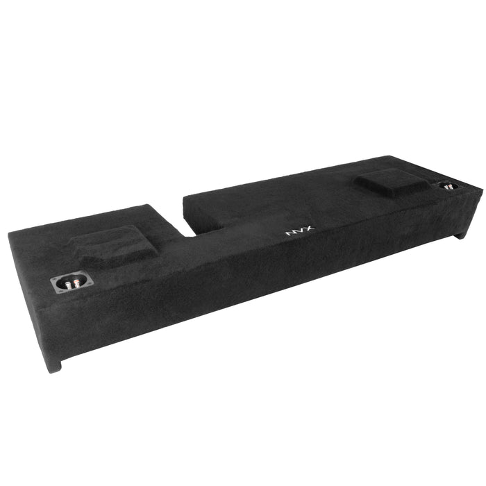 Custom Fit Dual 12" Empty BOOST Sealed Truck Enclosure - 2009-2018 Ford F-150 Extended Cab Trucks - VE-FRD-150CECG12-D12S