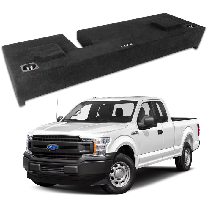 Custom Fit Dual 10" Empty BOOST Sealed Truck Enclosure - 2009-2018 Ford F-150 Extended Cab Trucks - VE-FRD-150CECG12-D12S