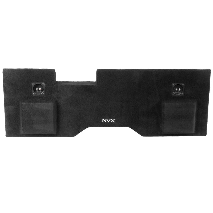 Custom Fit Dual 10" Empty BOOST Sealed Truck Enclosure - 2014-2018 Chevrolet Silverado, GMC Sierra Crew Cab Trucks - VE-GM-SLVCCG3-D10S