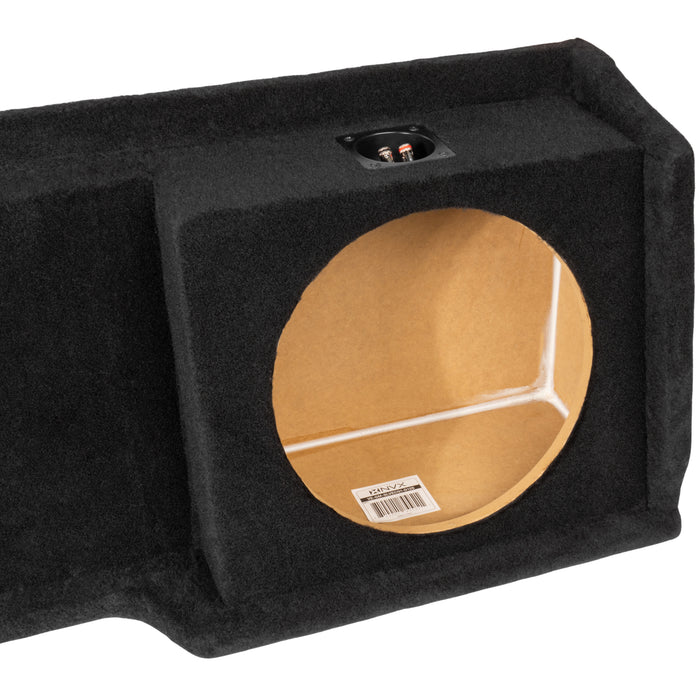 Custom Fit Single 12" Empty BOOST Sealed Truck Enclosure - 1996-2006 Chevy Silverado, GMC Sierra Extended Cab Trucks - VE-GM-SLVECG1-D12S