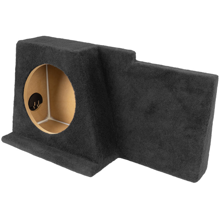 Custom Fit Single 12" Empty BOOST Sealed Truck Enclosure - 2008-2013 Chevrolet Silverado 1500, GMC Sierra 1500 - VE-GM-SLVECG2-S12S