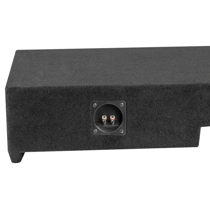 Custom Fit Dual 10" Empty BOOST Sealed Truck Enclosure - 2004-2018 Nissan Titan Crew and King Cab - VE-NIS-TTNCKCG1-D10S