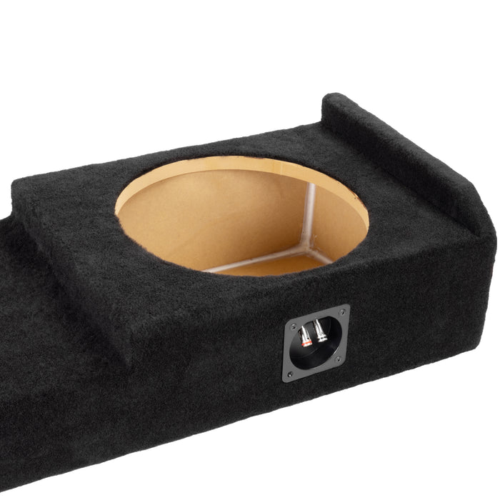 Custom Fit Dual 12" Empty BOOST Sealed Truck Enclosure - 2004-2018 Nissan Titan Crew and King Cab - VE-NIS-TTNCKCG1-D12S