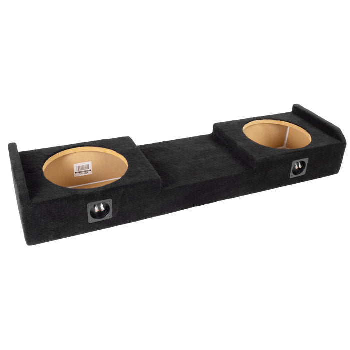 Custom Fit Dual 12" Empty BOOST Sealed Truck Enclosure - 2004-2018 Nissan Titan Crew and King Cab - VE-NIS-TTNCKCG1-D12S